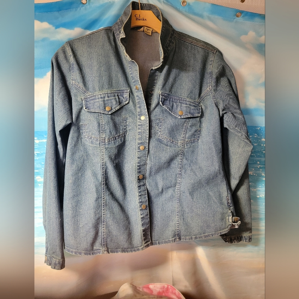 Woolrich Vintage Women's Denim Shacket Size Medium